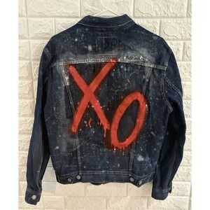 The Weeknd x Levi's XO Jean Jacket Size Small‎ Blue Denim Long Sleeve